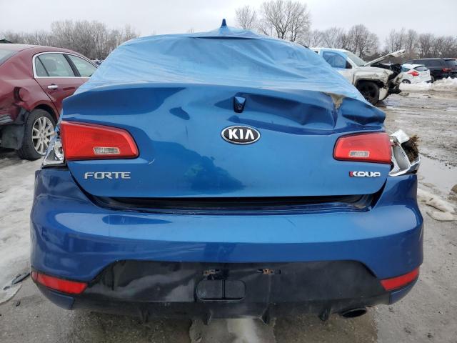 KNAFX6A82F5298329 - 2015 KIA FORTE EX BLUE photo 6