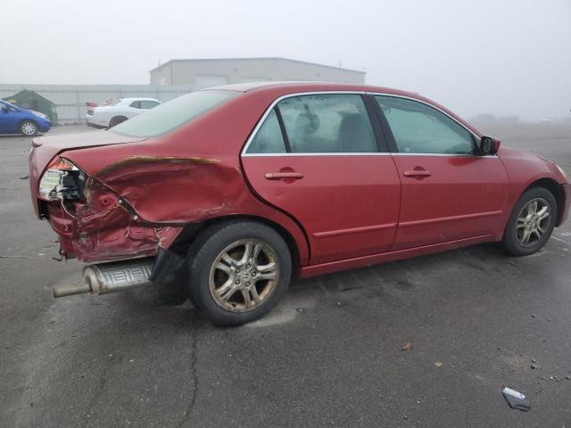 1HGCM56397A218346 - 2007 HONDA ACCORD SE RED photo 3