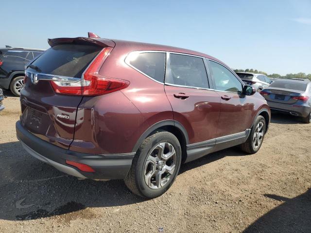 2HKRW2H51KH668610 - 2019 HONDA CR-V EX MAROON photo 3