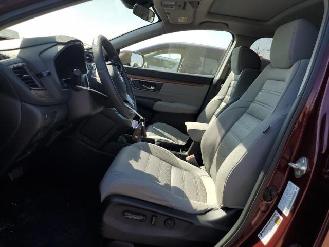 2HKRW2H51KH668610 - 2019 HONDA CR-V EX MAROON photo 7