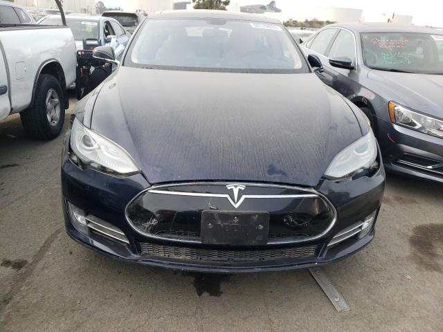 5YJSA1H17EFP32255 - 2014 TESLA MODEL S ლურჯი ფოტო 5