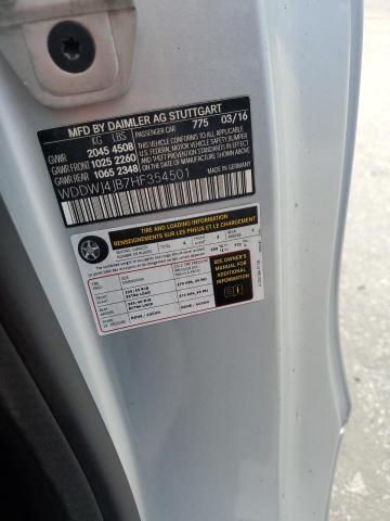 WDDWJ4JB7HF354501 - 2017 MERCEDES-BENZ C 300 SILVER photo 12