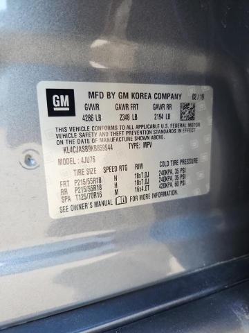 KL4CJASB9KB859944 - 2019 BUICK ENCORE PREFERRED SILVER photo 13