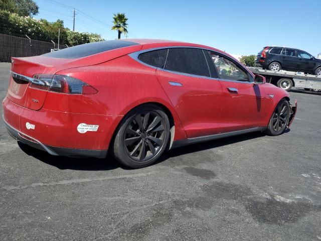 5YJSA1E29FF107399 - 2015 TESLA MODEL S 红色 照片 3