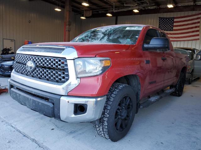 5TFUY5F11MX958729 - 2021 TOYOTA TUNDRA DOUBLE CAB SR/SR5 RED photo 1