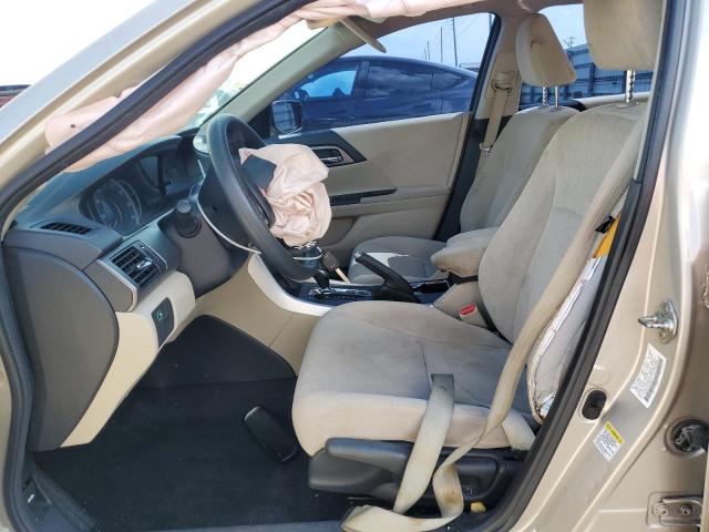 1HGCR2F32DA080127 - 2013 HONDA ACCORD LX BEIGE photo 7