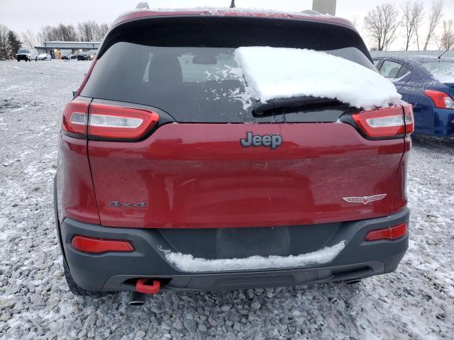 1C4PJMBS0HW515669 - 2017 JEEP CHEROKEE TRAILHAWK მუქწითელი ფოტო 6