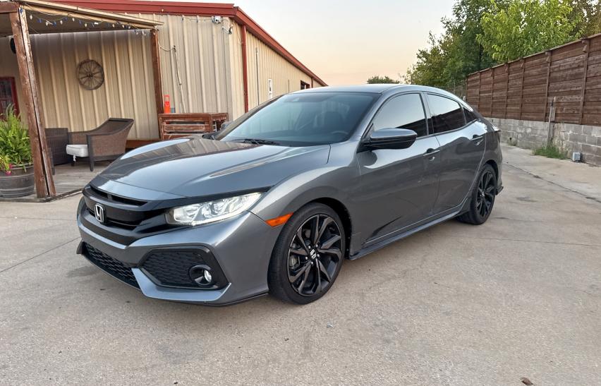 SHHFK7H41KU222263 - 2019 HONDA CIVIC SPORT Szary zdjęcie 2