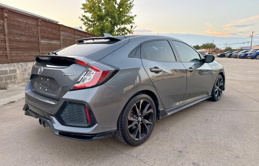 SHHFK7H41KU222263 - 2019 HONDA CIVIC SPORT Szary zdjęcie 4
