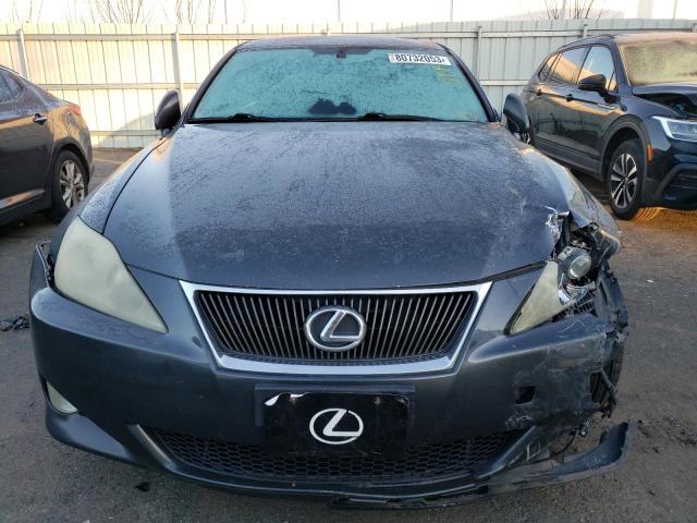 JTHCK262572010242 - 2007 LEXUS IS 250 BLACK photo 5