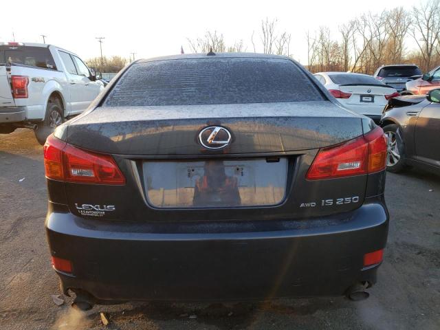 JTHCK262572010242 - 2007 LEXUS IS 250 BLACK photo 6