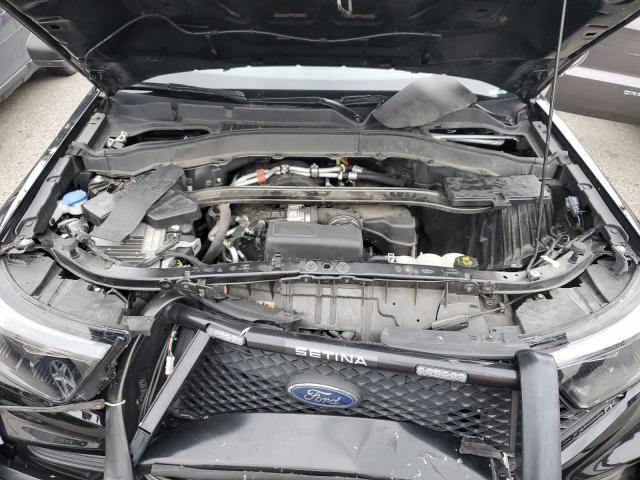 1FM5K8AB6MGC39432 - 2021 FORD EXPLORER POLICE INTERCEPTOR أسود صورة 12