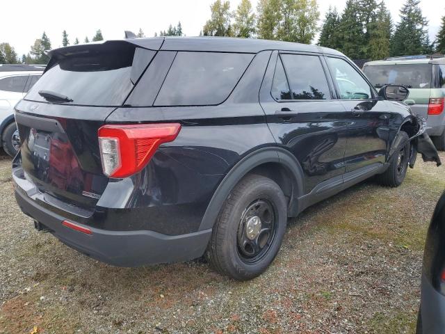 1FM5K8AB6MGC39432 - 2021 FORD EXPLORER POLICE INTERCEPTOR أسود صورة 3