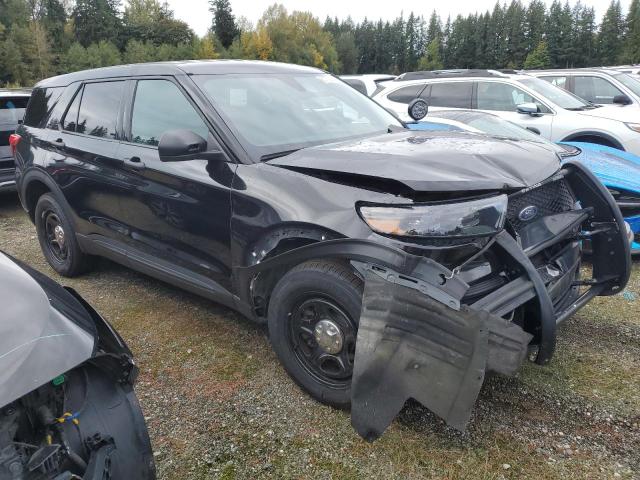 1FM5K8AB6MGC39432 - 2021 FORD EXPLORER POLICE INTERCEPTOR أسود صورة 4