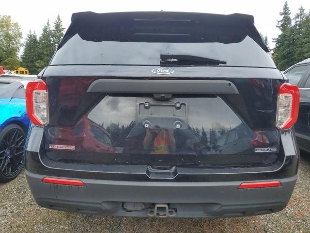1FM5K8AB6MGC39432 - 2021 FORD EXPLORER POLICE INTERCEPTOR أسود صورة 6