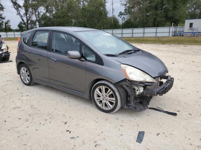 JHMGE8H55BC006567 - 2011 HONDA FIT SPORT GRAY photo 4