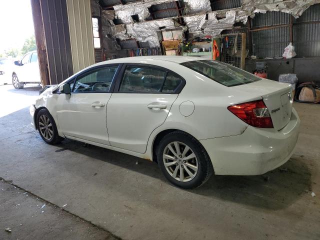 19XFB2F91CE366289 - 2012 HONDA CIVIC EXL WHITE photo 2