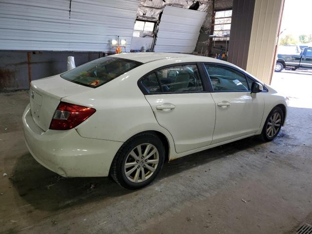 19XFB2F91CE366289 - 2012 HONDA CIVIC EXL WHITE photo 3