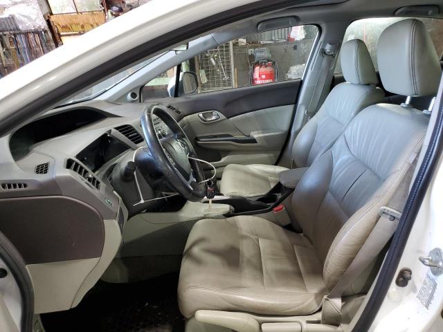 19XFB2F91CE366289 - 2012 HONDA CIVIC EXL WHITE photo 7