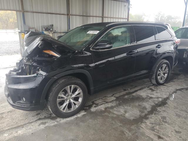 5TDKKRFH4FS056789 - 2015 TOYOTA HIGHLANDER XLE BLACK photo 1