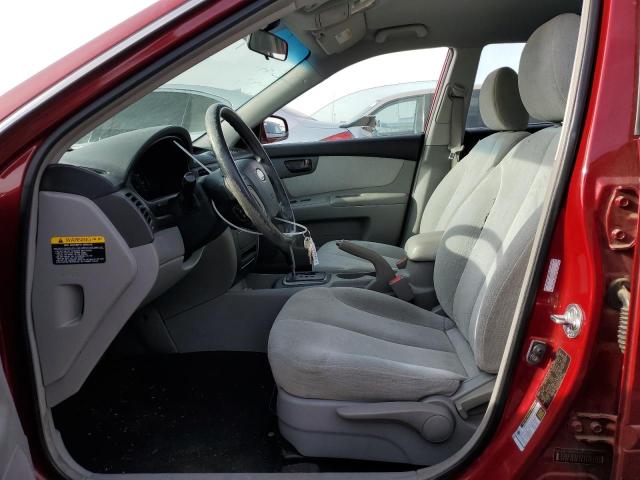 KNAGE124585214824 - 2008 KIA OPTIMA LX RED photo 7