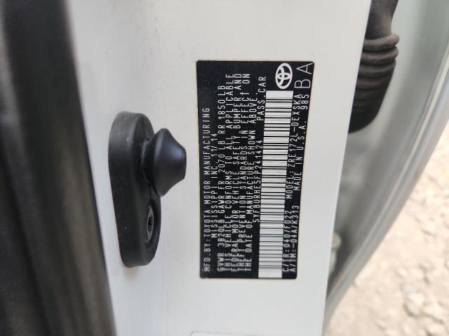 5YFBURHE5FP241424 - 2015 TOYOTA COROLLA L 白色 照片 12