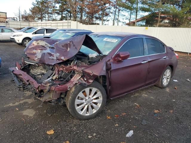 1HGCR2F88DA227465 - 2013 HONDA ACCORD EXL BURGUNDY photo 1