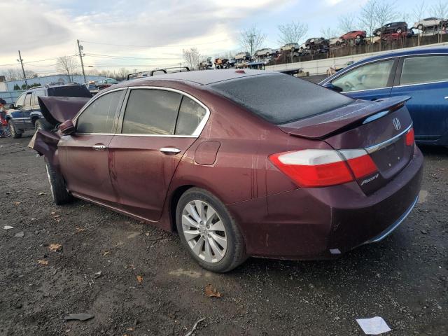 1HGCR2F88DA227465 - 2013 HONDA ACCORD EXL BURGUNDY photo 2