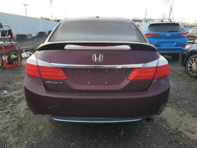 1HGCR2F88DA227465 - 2013 HONDA ACCORD EXL BURGUNDY photo 6