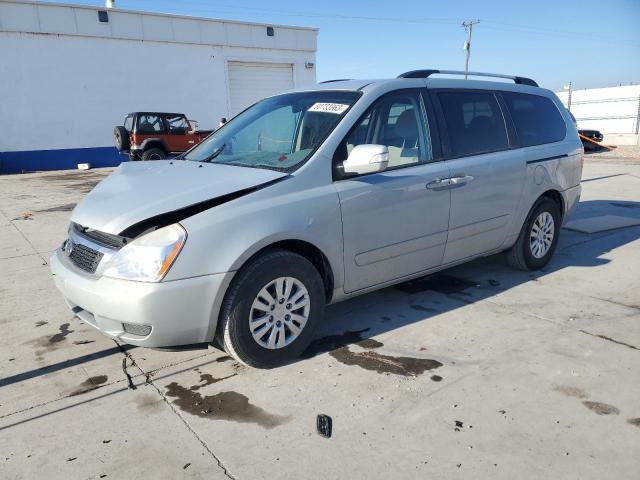 KNDMG4C76C6443252 - 2012 KIA SEDONA LX SILVER photo 1