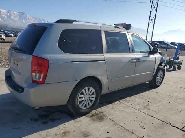 KNDMG4C76C6443252 - 2012 KIA SEDONA LX SILVER photo 3