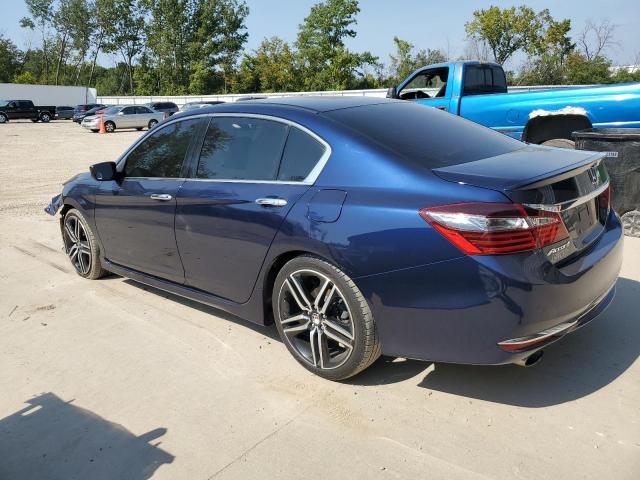 1HGCR2F68HA188493 - 2017 HONDA ACCORD SPORT BLUE photo 2