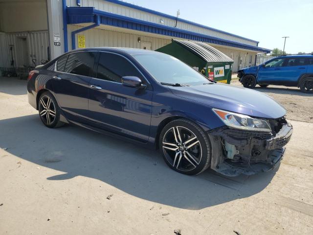 1HGCR2F68HA188493 - 2017 HONDA ACCORD SPORT BLUE photo 4