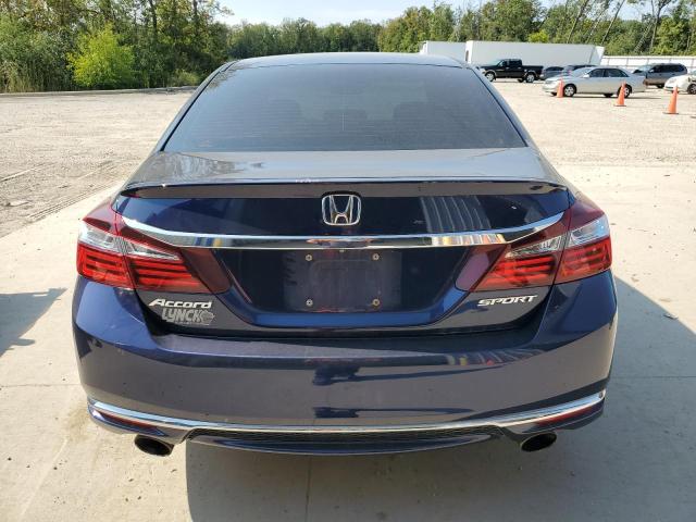 1HGCR2F68HA188493 - 2017 HONDA ACCORD SPORT BLUE photo 6