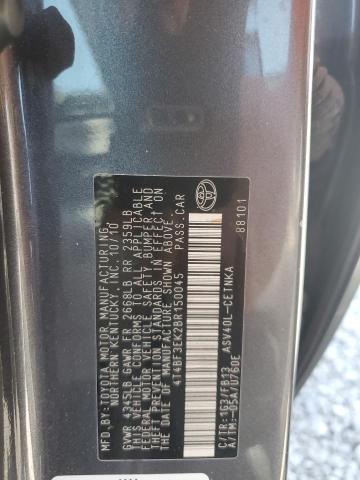 4T4BF3EK2BR150045 - 2011 TOYOTA CAMRY BASE GRAY photo 12