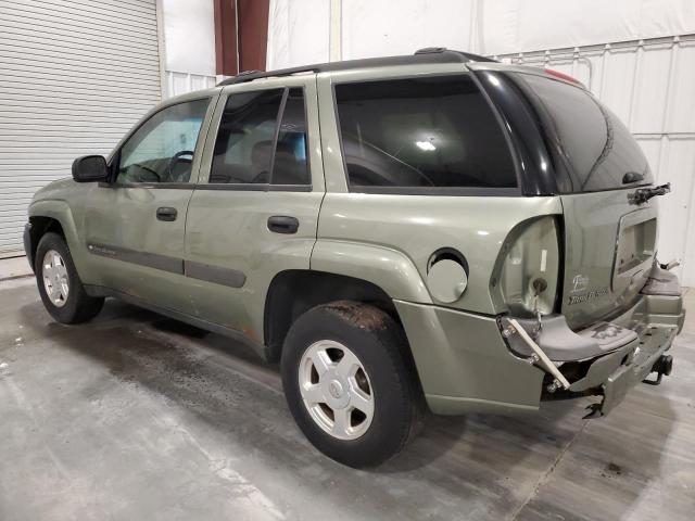 1GNDT13S932105826 - 2003 CHEVROLET TRAILBLAZE GREEN photo 2