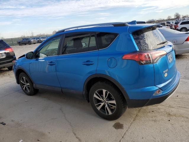 2T3WFREV3HW390777 - 2017 TOYOTA RAV4 XLE BLUE photo 2