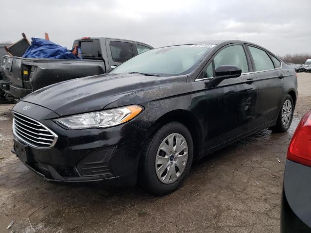 3FA6P0G78KR163772 - 2019 FORD FUSION S BLACK photo 1