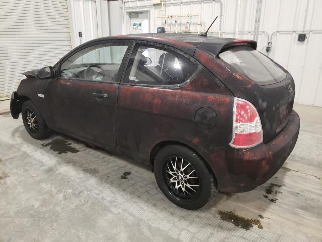 KMHCM36C38U086375 - 2008 HYUNDAI ACCENT GS BLACK photo 2