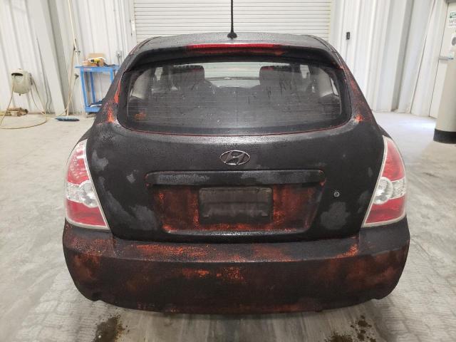 KMHCM36C38U086375 - 2008 HYUNDAI ACCENT GS BLACK photo 6