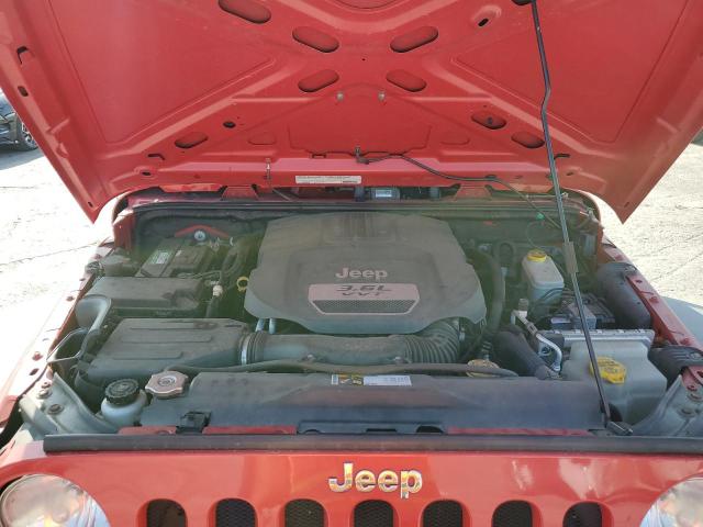1C4AJWAG6CL237921 - 2012 JEEP WRANGLER SPORT წითელი ფოტო 12