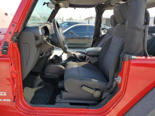 1C4AJWAG6CL237921 - 2012 JEEP WRANGLER SPORT წითელი ფოტო 7