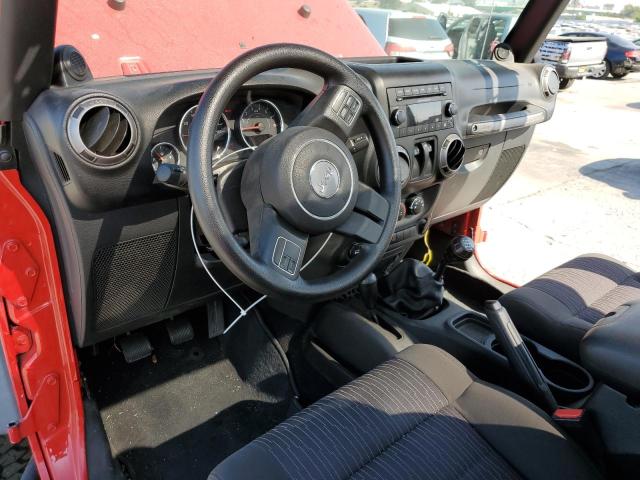 1C4AJWAG6CL237921 - 2012 JEEP WRANGLER SPORT წითელი ფოტო 8