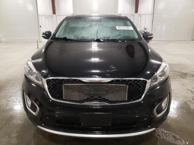 5XYPHDA57GG047037 - 2016 KIA SORENTO EX BLACK photo 5