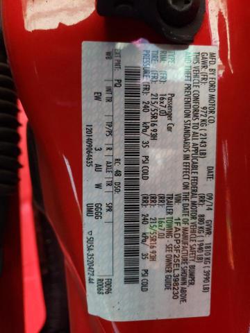 1FADP3F25EL398230 - 2014 FORD FOCUS SE RED photo 12