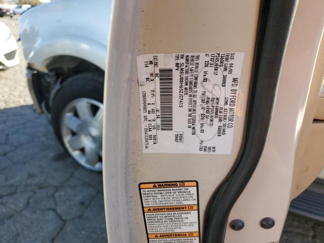 5LMEU88H65ZJ27415 - 2005 LINCOLN AVIATOR 奶油色 照片 12