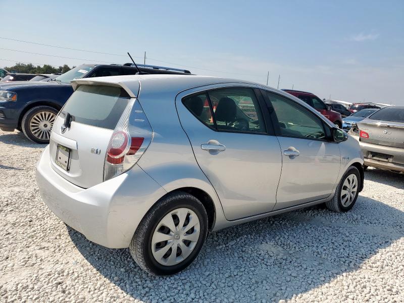 JTDKDTB36D1037706 - 2013 TOYOTA PRIUS C SILVER photo 3