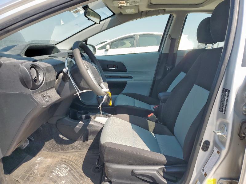 JTDKDTB36D1037706 - 2013 TOYOTA PRIUS C SILVER photo 7