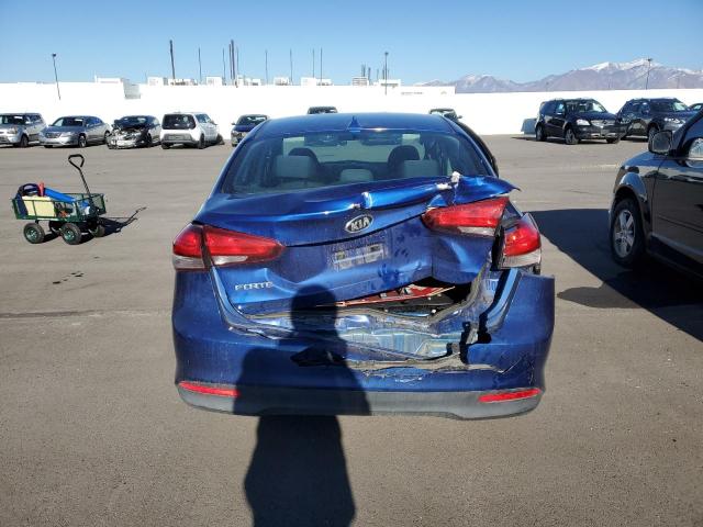 3KPFL4A76HE051879 - 2017 KIA FORTE LX BLUE photo 6