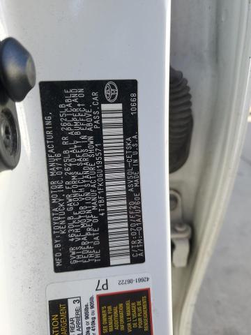 4T1BF1FK0GU195571 - 2016 TOYOTA CAMRY LE WHITE photo 12